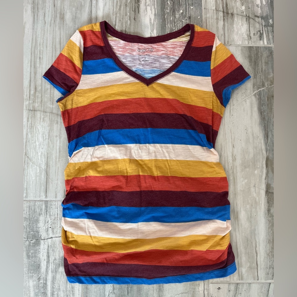 a:glow maternity rainbow t-shirt Small
